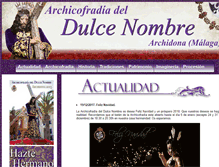 Tablet Screenshot of dulcenombrearchidona.com